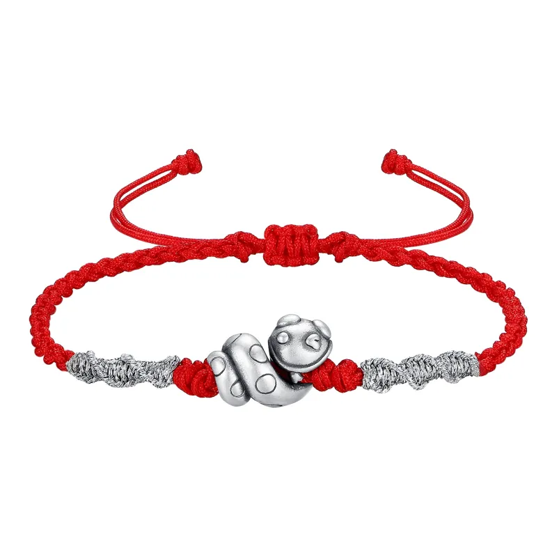 Inker Good Stone 999 Fine Silver Bracelets Unisex-4