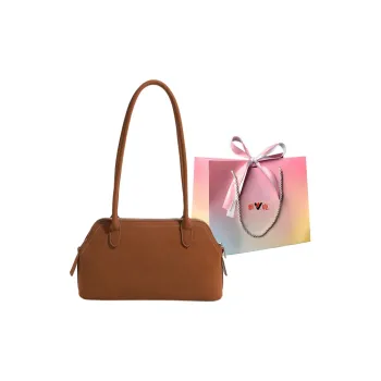 Yalu PU One Shoulder Handbags Women's Black/Caramel/White/Pink