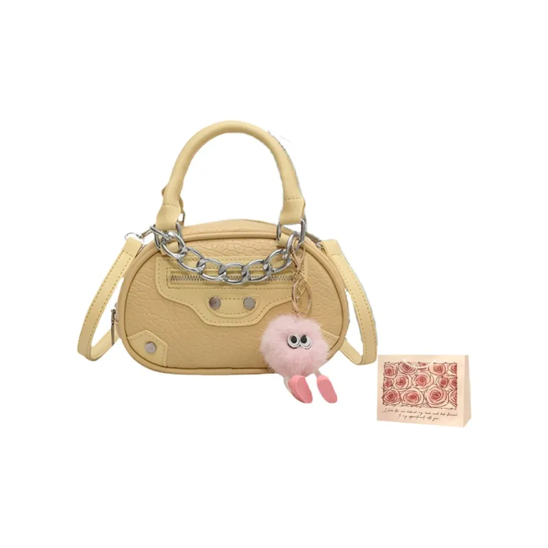 Rainbow Girl PU One Shoulder Handbag Regular Women's White/Black/Pink/Beige/Yellow-24