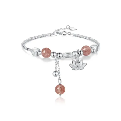 FAIRWHALE Strawberry Quartz Bracelets Women's