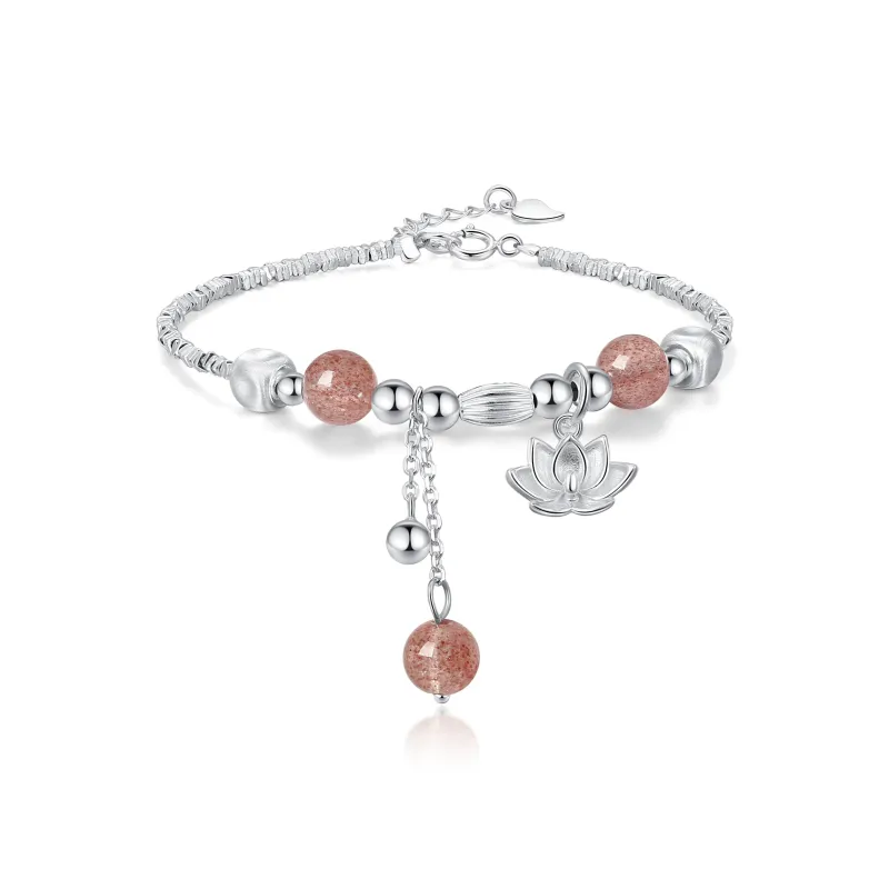 FAIRWHALE Strawberry Quartz Bracelets Women's-0