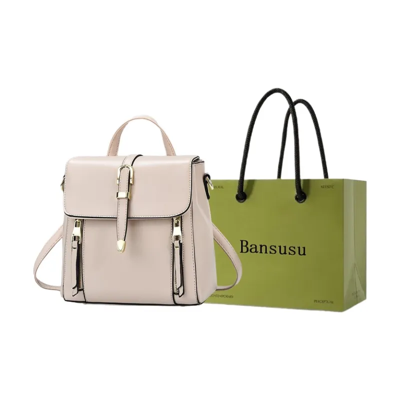 Bansusu Comfortable Fabric Backpack Regular Women's Yellow/Green/Black/Caramel/Apricot/Pink-0