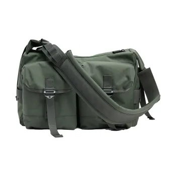 URBAN REVIVO Fabric Crossbody Bag Men's Multicolor