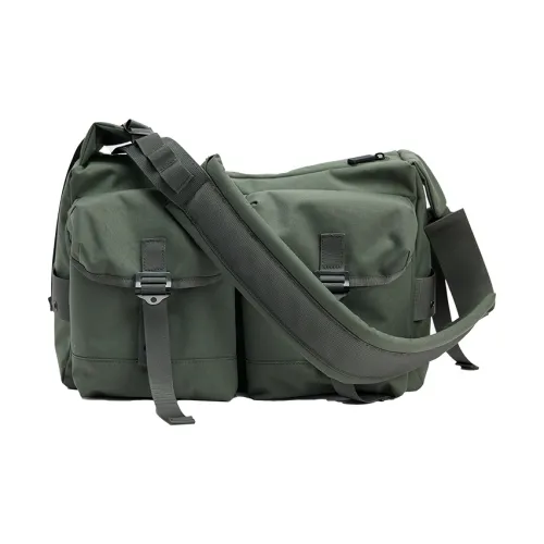 URBAN REVIVO Fabric Crossbody Bag Men's Multicolor