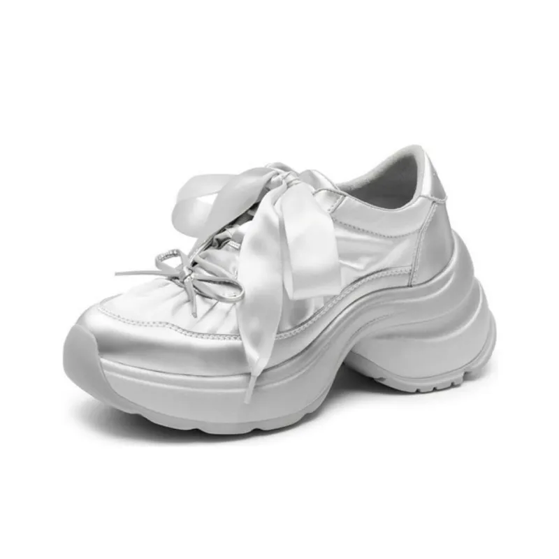 Joypeace Urban Chic Style Ballet Slip Resistant Low Top Chunky Sneakers Women's-1