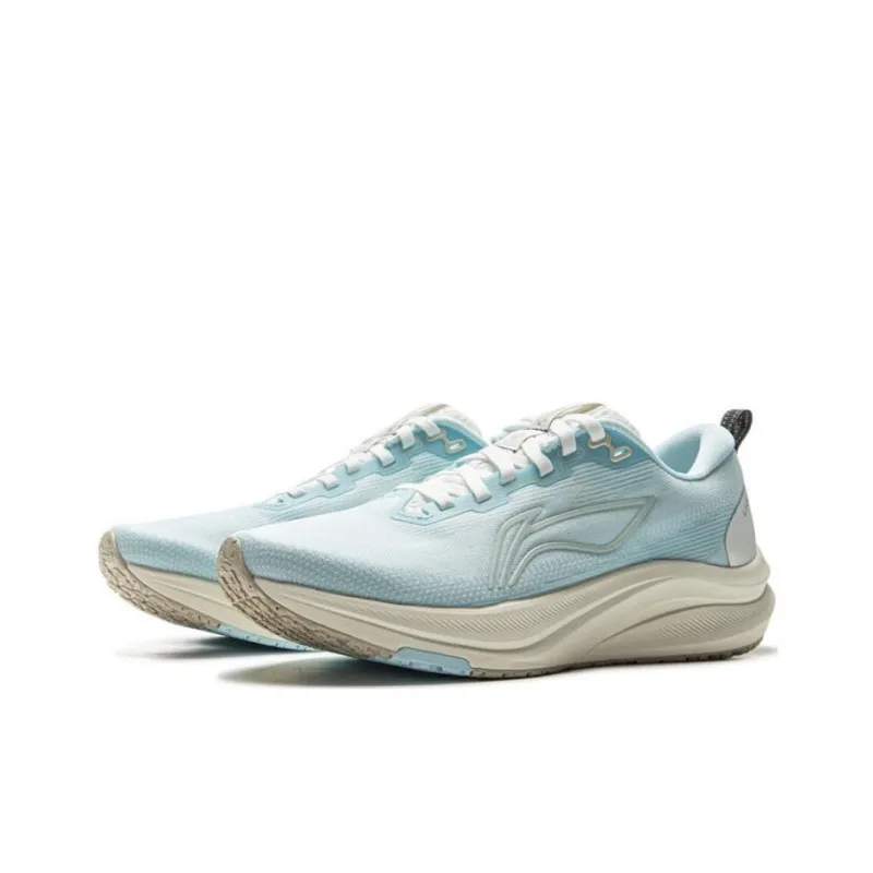 LiNing Red Hare 8 Wear resistant And Lightweight Low Top Casual Running Shoes Women's Blue White-2