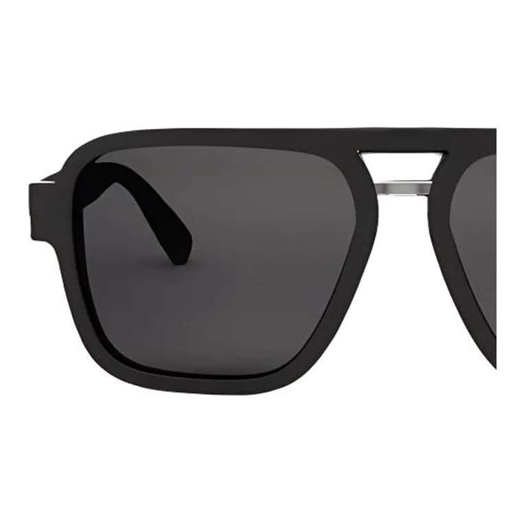 BVLGARI Acetate Aviator Sunglasses Unisex Black-2