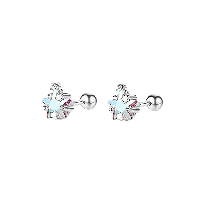 Xuanman S999 Fine Silver Stud Earrings Unisex-0