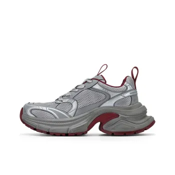 GG CC Chunky Sneakers Women's Low Top Gray/Ecru