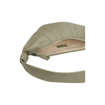 Lemaire Croissant Series Cow Leather Croissant Bag, Croissant Bag Shoulder Bag Medium Size Women's Gray Khaki