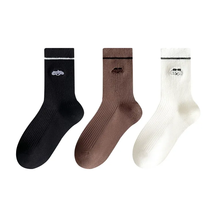 AOKANG Mid Calf Socks Women's 3 Pack-0