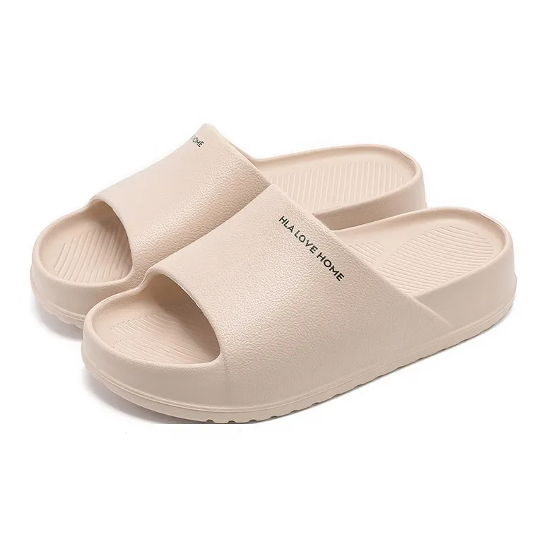 HLA Summer Platform Squashy And Bouncy Feeling Men's Sandals Bathroom Bathing Home Indoor Slippers Couple's Sandals-8