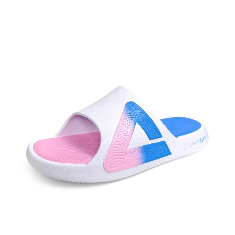 PEAK State Pole Slip Resistant Abrasion Resistant Cushioning Slide Slippers Unisex White Blue Pink-2