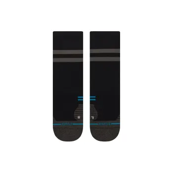 Stance Running Socks Unisex 1 Pack Black