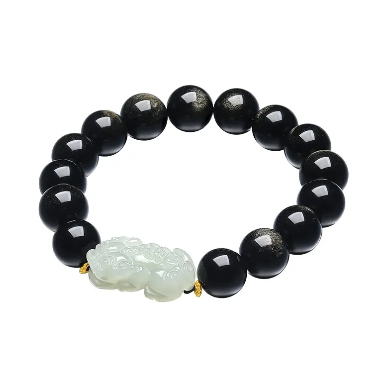 LIU GUI FU JEWELRY Bracelets Pale Greenish White Jade Women's-1