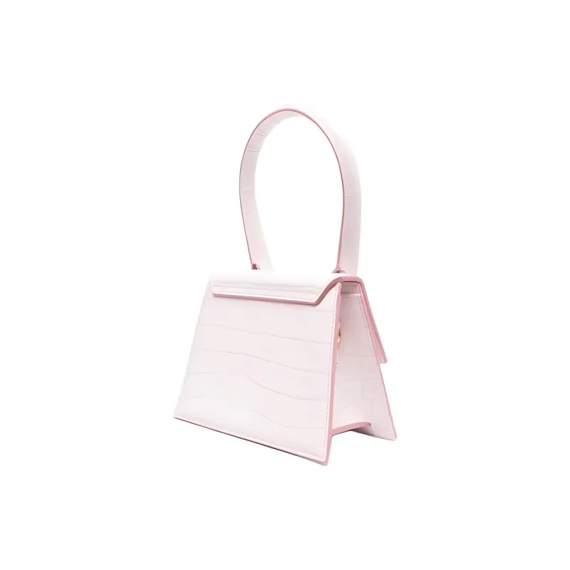 Jacquemus Le Chiquito Moyen Calfskin Shoulder Bag, Crossbody Bag, Handbag Women's Pink-2