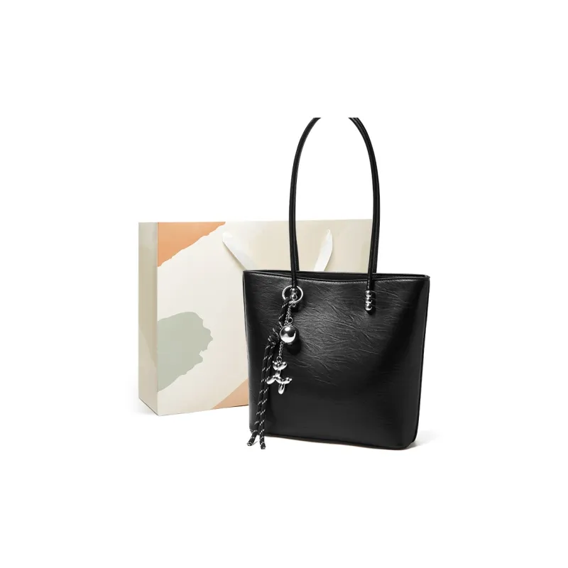15 MINS Synthetic Leather Shoulder Bag Handbag Regular Women's Coffee/Black-4