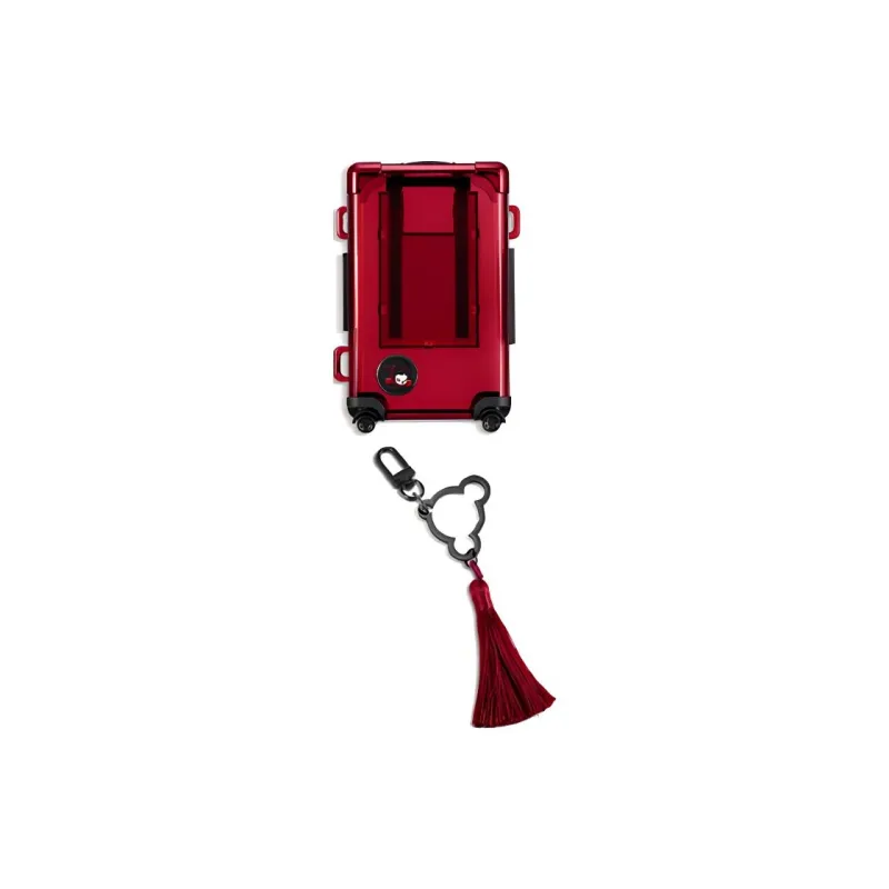 POP MART SKULLPANDA Beijing Retro Collection MINI Suitcase Handbag Trend Based Products Red-1