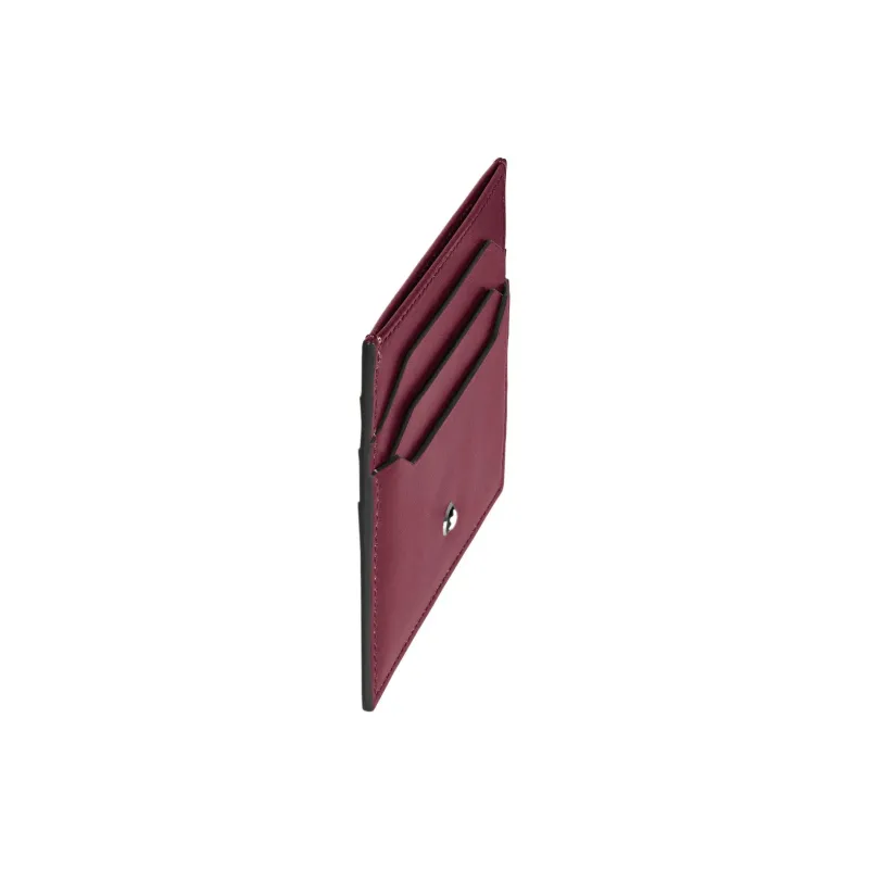 MONTBLANC Meisterstuck Full Grain Cow Leather Card Holder Men's Bordeaux Red-1