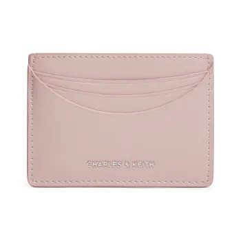 CHARLES&KEITH PU Wallet Regular Women's Cream Milk White/Light Pink Light Pink