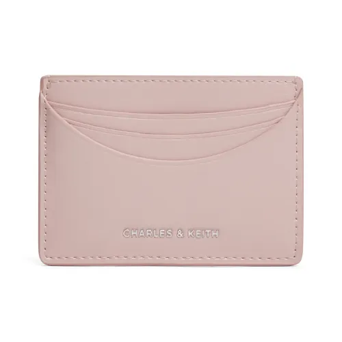 CHARLES&KEITH PU Wallet Regular Women's Cream Milk White/Light Pink Light Pink