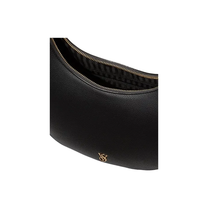 Victoria's Secret PU Shoulder Bag Medium Size Women's Black-2