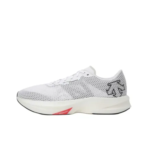 DESCENTE DELTA Anti Slip Wear Resistant Low Top Running Shoes Unisex White