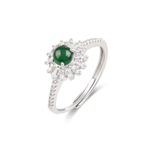 TAMINA Glutinous Jade Rings Women's