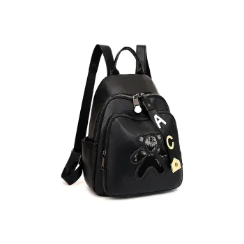 SUN ERATH&U PU Backpack Women's Black