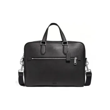 COACH Kennedy Cow Leather Handbag Regular Men's Black