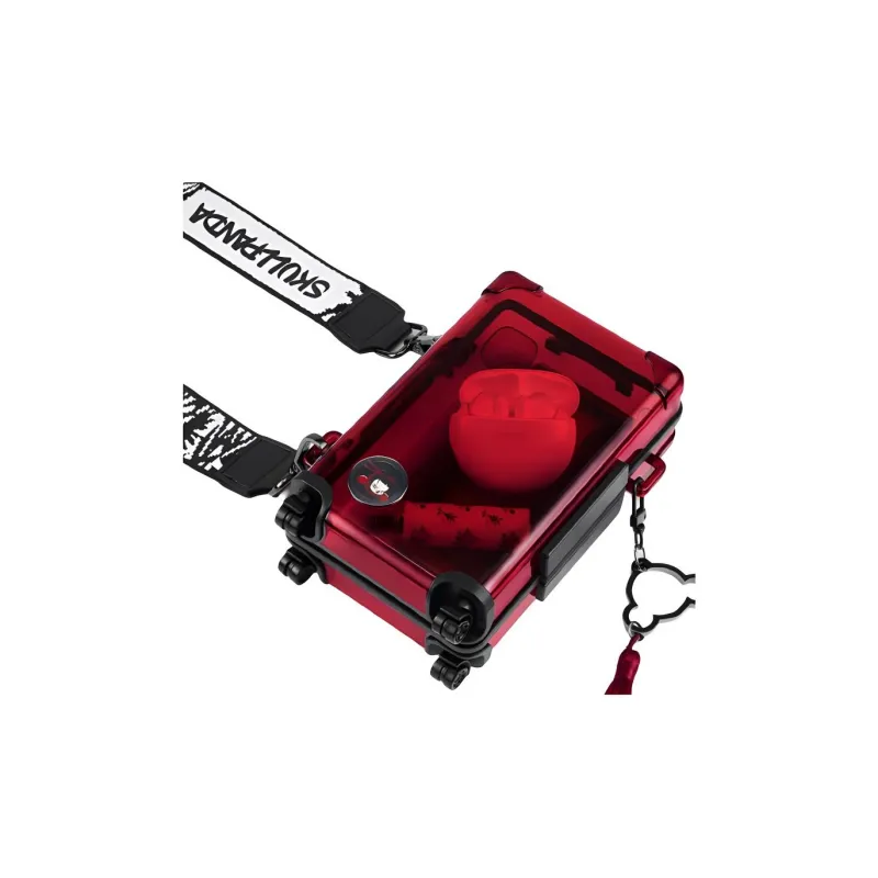 POP MART SKULLPANDA Beijing Retro Collection MINI Suitcase Handbag Trend Based Products Red-3