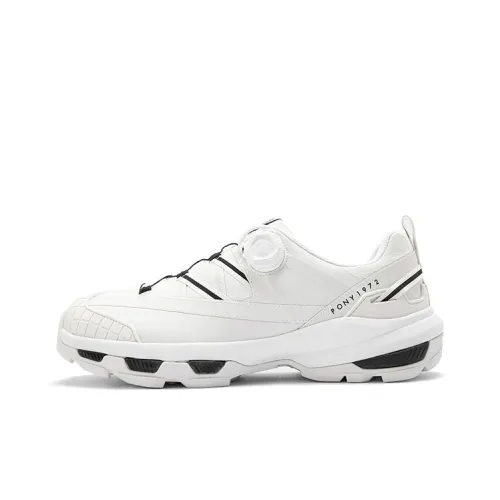 PONY Anti-Slip Wear-Resistant Low-Top Outdoor Shoes Men's White