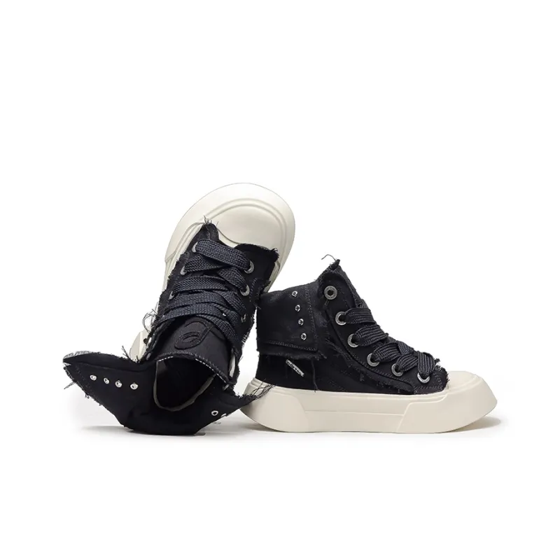 Hip Speed High Top Skateboard Shoes Men's Black-4