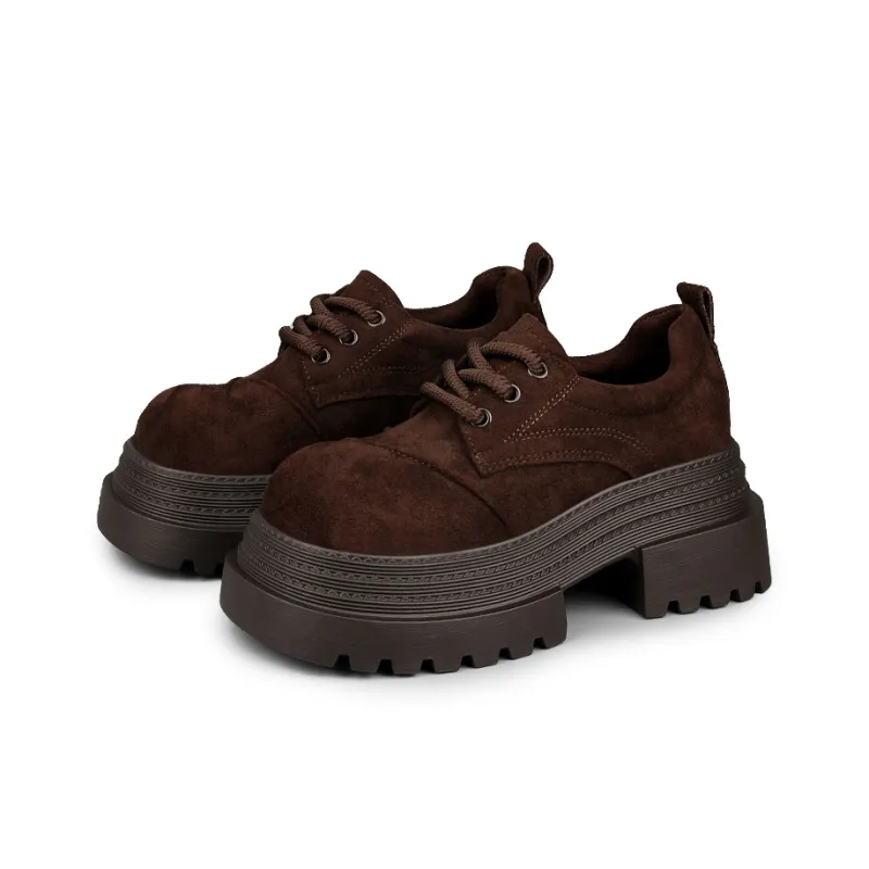 N6N8 Casual Single Shoes Chunky Heel Women's-1