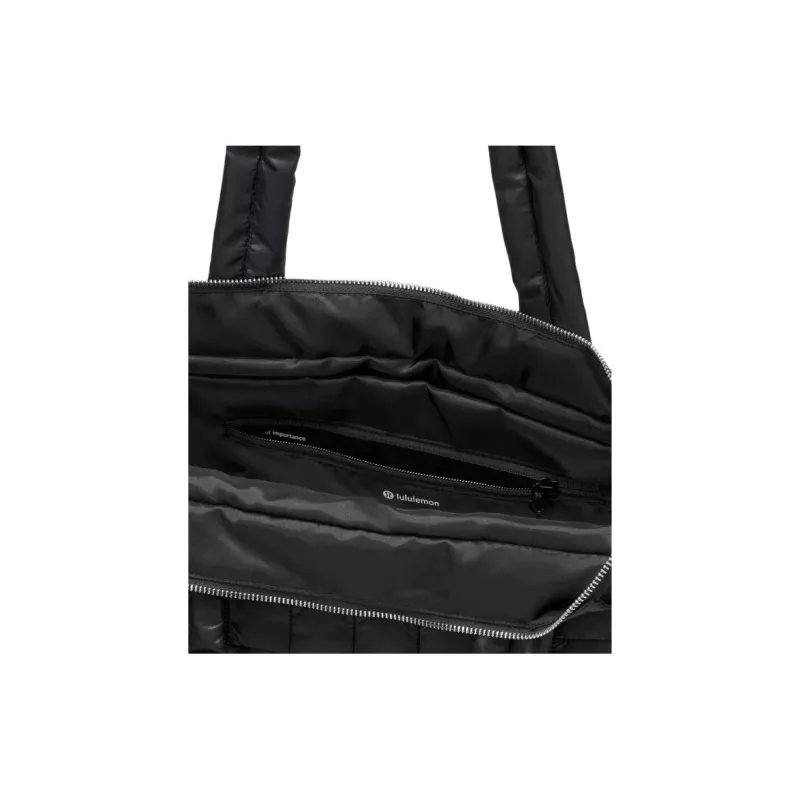 Lululemon Nylon Tote Bag Shopping Bag Handbag Women's Black-4