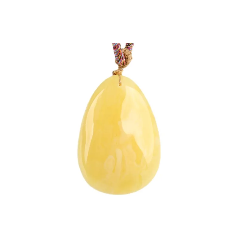 Oushuo Jewelry Amber Beeswax Necklaces Unisex-0