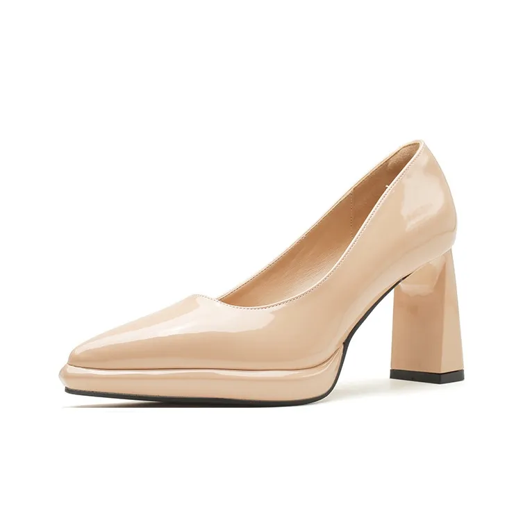 KATHRYN WILSON Chunky Heel High Heels Women's-8