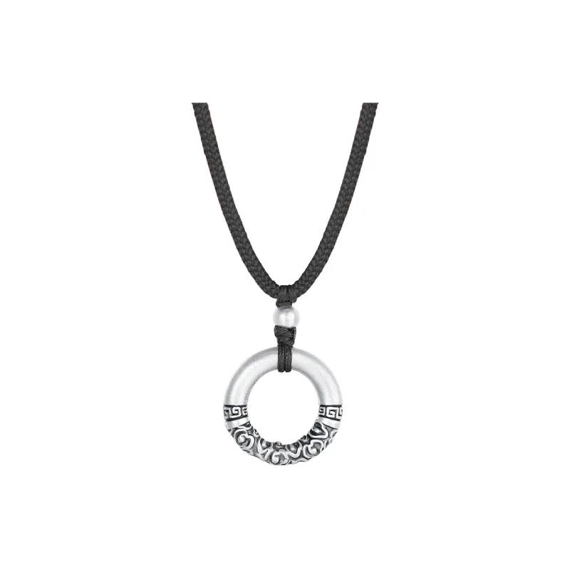 Inker Good Stone 999 Fine Silver Necklaces Unisex-0