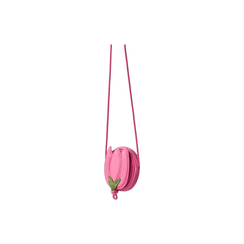 ZARA Polyurethane Crossbody Bag Women's Pink-1