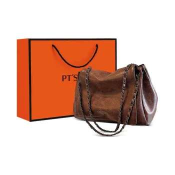 PT'SON Synthetic Leather Crossbody Underarm Tote Shoulder Bag Regular Women's Coffee
