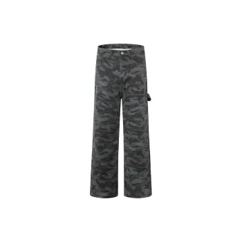TESTUNG Trendy Casual Pants Unisex Camouflage Element