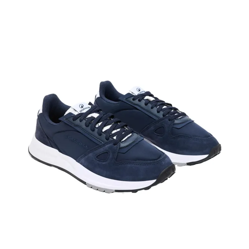 DECATHLON Retro Run 70 Breathable Lightweight Low Top Running Shoes Men's Blue Black-1
