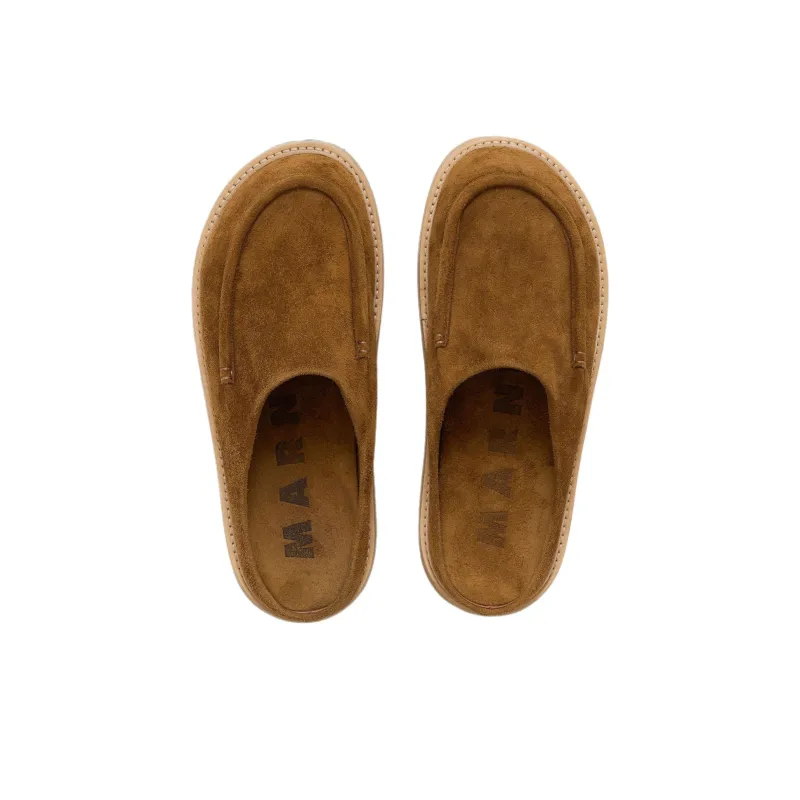 MARNI Round Toe Slip On Slippers-3