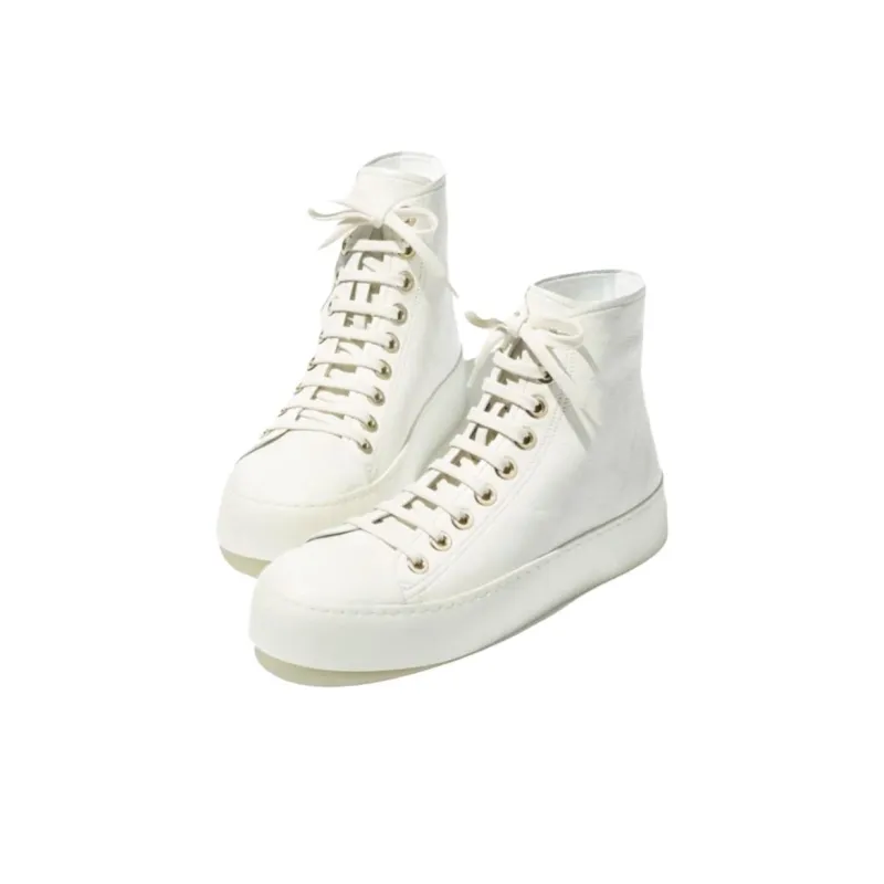 CHANEL High-Top Skateboard Shoes Women's White-2