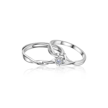 Kelanxi Copper Zircon Rings Unisex