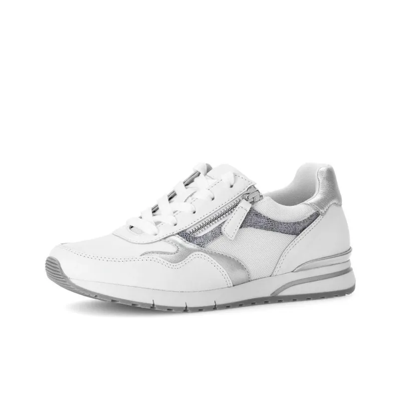 Gabor Comfort Low Top Casual Shoes Women's White-2