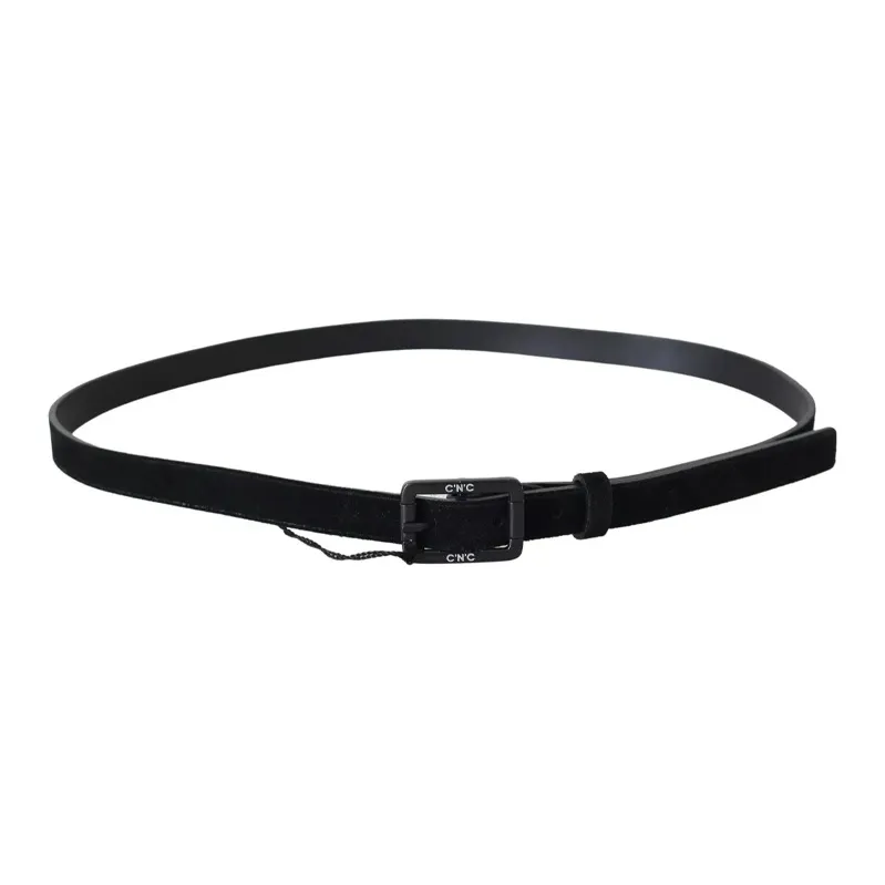COSTUME NATIONAL Leather Leather Belts Women's Black Width: 2CM-2