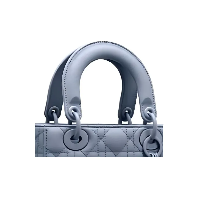 DIOR Lady DiorMy ABCDior Matte Calfskin Princess Diana Bag Shoulder Bag Crossbody Bag Handbag Medium Size Women's Blue-2