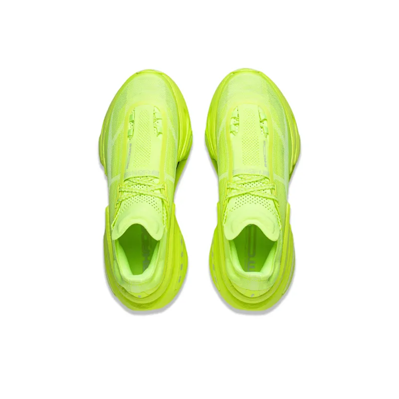 LiNing Shadow 3.0 Cushioned Wear Resistant Breathable Rebound Low Top Running Shoes Unisex Neon Yellow Green-3