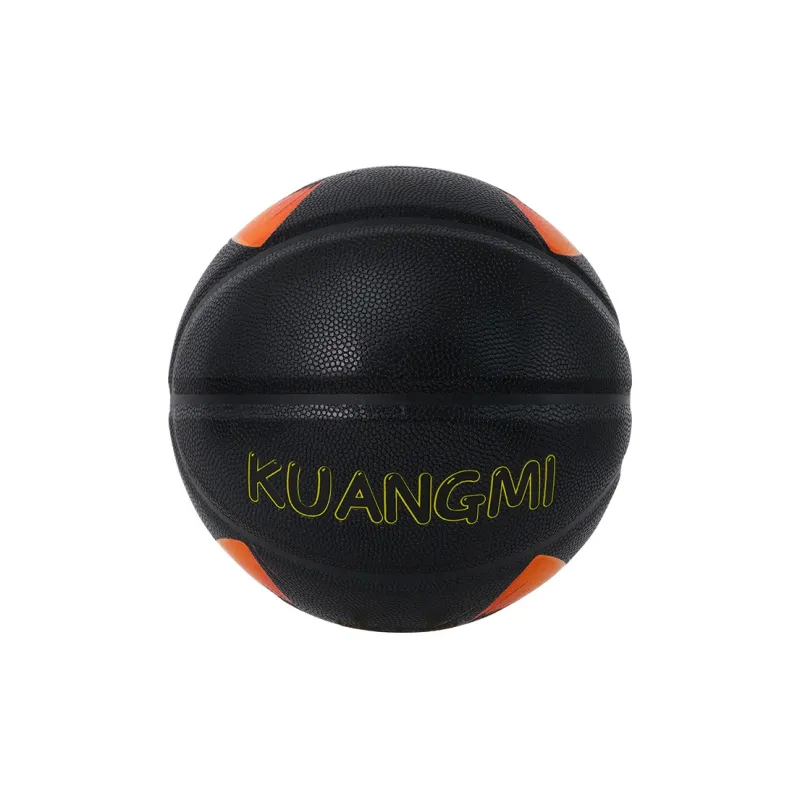 Kuangmi PU Basketball Black Size 6 Size 7 Street Unisex-4